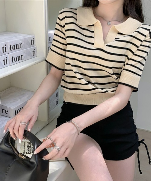 アルベロベロ　半袖ニット アルベロベロ(Alberobello) 2025 Summer Collection ⚫︎マリオ