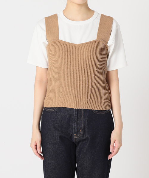 SLOBE IENA（スローブイエナ）の「ニットビスチェ（キャミソール