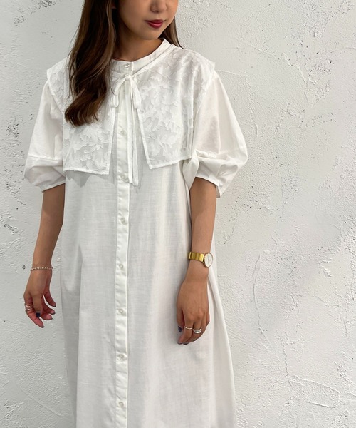 apres jour mignon(アプレジュールミニョン)の「2WAYランタンスリーブワンピース【ZOZOTOWN限定アイテム】(ワンピース・レディース・ブラック/ベージュ/オフホワイト・X-LARGE/フリー)」の18枚目の写真