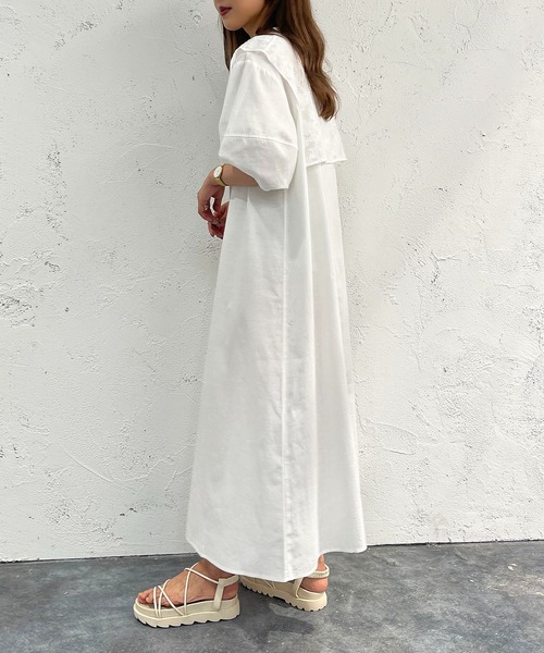 apres jour mignon(アプレジュールミニョン)の「2WAYランタンスリーブワンピース【ZOZOTOWN限定アイテム】(ワンピース・レディース・ブラック/ベージュ/オフホワイト・X-LARGE/フリー)」の12枚目の写真