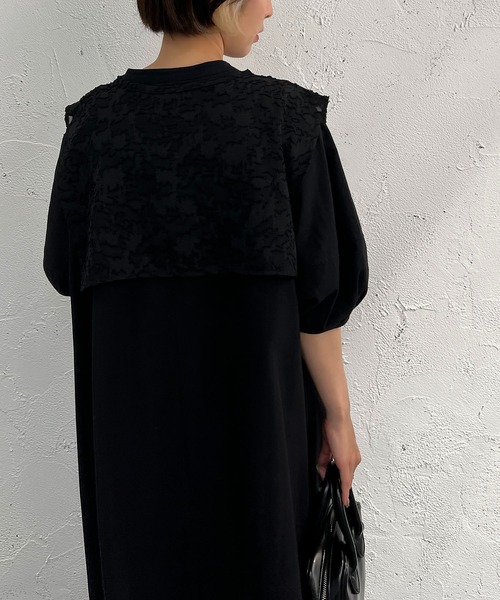apres jour mignon(アプレジュールミニョン)の「2WAYランタンスリーブワンピース【ZOZOTOWN限定アイテム】(ワンピース・レディース・ブラック/ベージュ/オフホワイト・X-LARGE/フリー)」の5枚目の写真