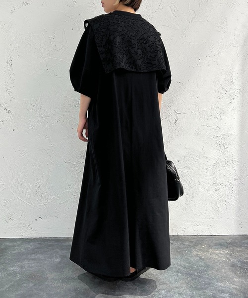 apres jour mignon(アプレジュールミニョン)の「2WAYランタンスリーブワンピース【ZOZOTOWN限定アイテム】(ワンピース・レディース・ブラック/ベージュ/オフホワイト・X-LARGE/フリー)」の11枚目の写真