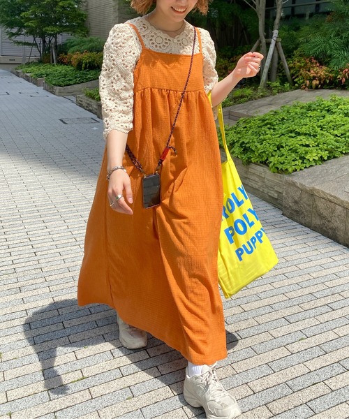 CPCM（シーピーシーエム）の「クラッシュジャガードキャミワンピース