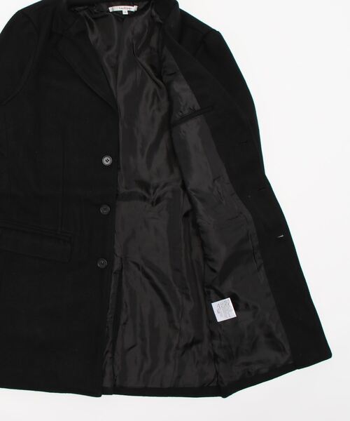hardcover(ハードカバー)の「hardcover/メルトンチェスター(チェスターコート・レディース・ブラック・SMALL)」の3枚目の写真