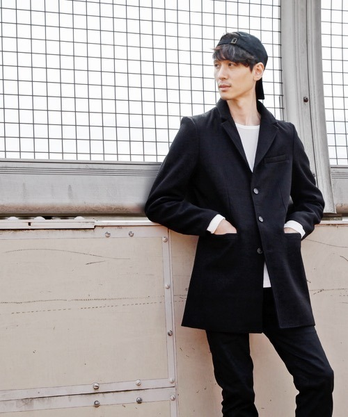 hardcover(ハードカバー)の「hardcover/メルトンチェスター(チェスターコート・レディース・ブラック・SMALL)」の6枚目の写真