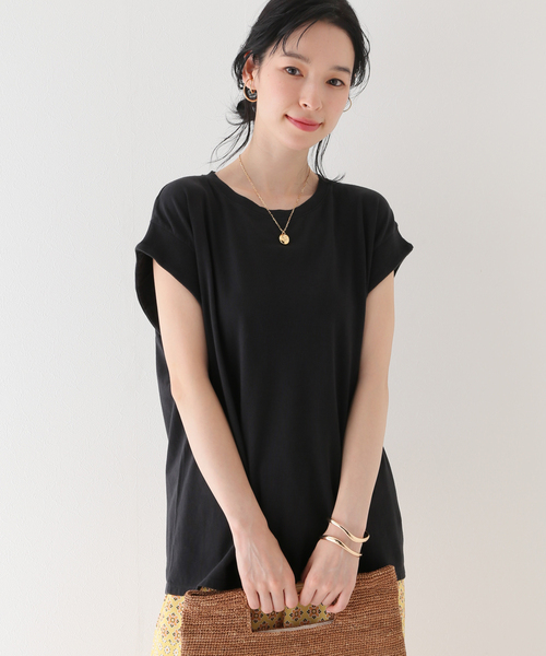 SLOBE IENA(スローブイエナ)の「【A BLENDS / エーブレンズ】SLOBE別注 製品染めカットソー(Tシャツ/カットソー・レディース・ブラック/ピンク/グリーン・FREE)」の10枚目の写真