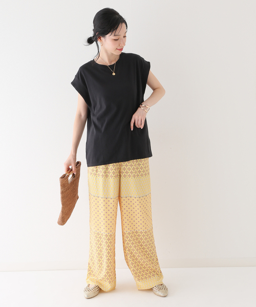 SLOBE IENA(スローブイエナ)の「【A BLENDS / エーブレンズ】SLOBE別注 製品染めカットソー(Tシャツ/カットソー・レディース・ブラック/ピンク/グリーン・FREE)」の11枚目の写真