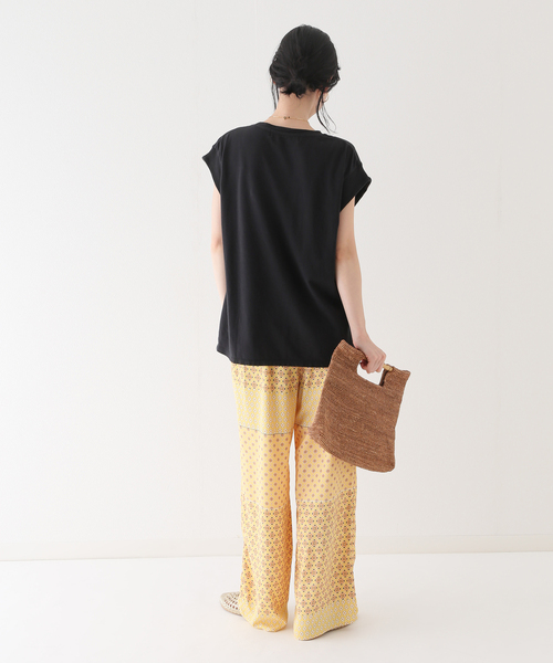 SLOBE IENA(スローブイエナ)の「【A BLENDS / エーブレンズ】SLOBE別注 製品染めカットソー(Tシャツ/カットソー・レディース・ブラック/ピンク/グリーン・FREE)」の12枚目の写真