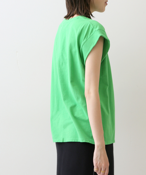 SLOBE IENA(スローブイエナ)の「【A BLENDS / エーブレンズ】SLOBE別注 製品染めカットソー(Tシャツ/カットソー・レディース・ブラック/ピンク/グリーン・FREE)」の16枚目の写真