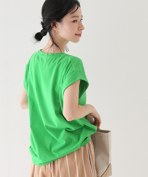 SLOBE IENA(スローブイエナ)の「【A BLENDS / エーブレンズ】SLOBE別注 製品染めカットソー(Tシャツ/カットソー・レディース・ブラック/ピンク/グリーン・FREE)」の21枚目の写真