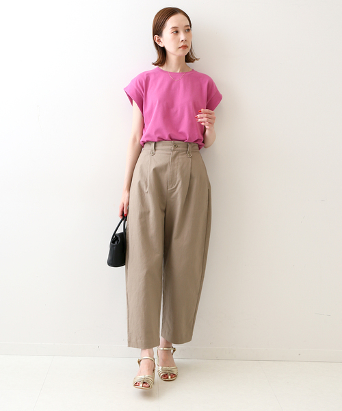 SLOBE IENA(スローブイエナ)の「【A BLENDS / エーブレンズ】SLOBE別注 製品染めカットソー(Tシャツ/カットソー・レディース・ブラック/ピンク/グリーン・FREE)」の22枚目の写真