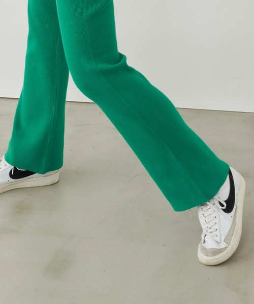 Auntie Rosa Holiday（アンティローザホリデー）の「※入荷禁止※リブニットパンツ / サイズ展開あり（その他パンツ・レディース・アイボリー/チャコールグレー/モカ/グリーン/ブラック・MEDIUM/SMALL）」の7枚目の写真