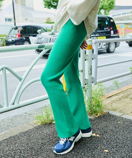 Auntie Rosa Holiday（アンティローザホリデー）の「※入荷禁止※リブニットパンツ / サイズ展開あり（その他パンツ・レディース・アイボリー/チャコールグレー/モカ/グリーン/ブラック・MEDIUM/SMALL）」の15枚目の写真