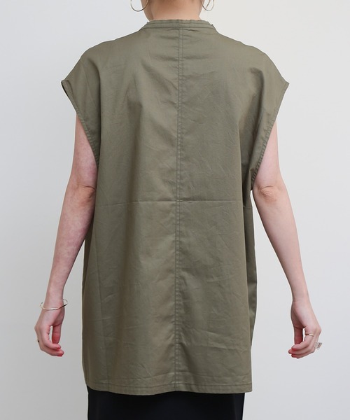 COLONY 2139（コロニートゥーワンスリーナイン）の「ミリタリーベスト（ベスト・レディース・カーキ/アイボリー・FREE）」の6枚目の写真