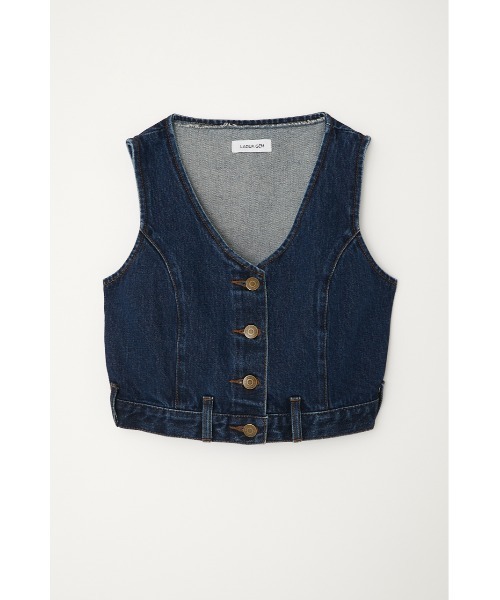 LAGUA GEM（ラグアジェム）の「VELA DENIM VEST-A デニムベスト（ベスト・レディース・ライトブルー/ブルー・FREE）」の6枚目の写真