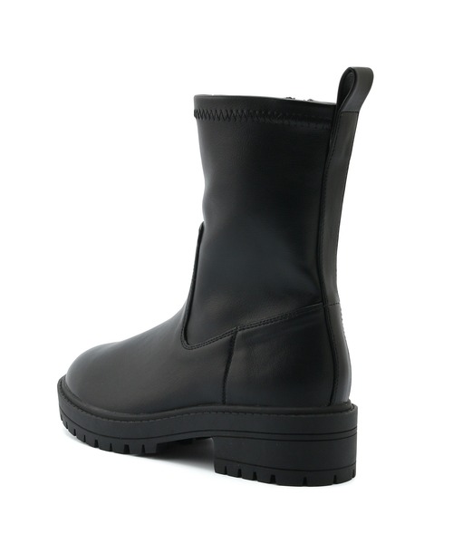 Juze(ジュゼ)の「リサイクルレザータンクソールストレッチブーツ【sustainable】(ブーツ・レディース・ブラック/オフホワイト/ダークブラウン・LL/S/L/M)」の8枚目の写真