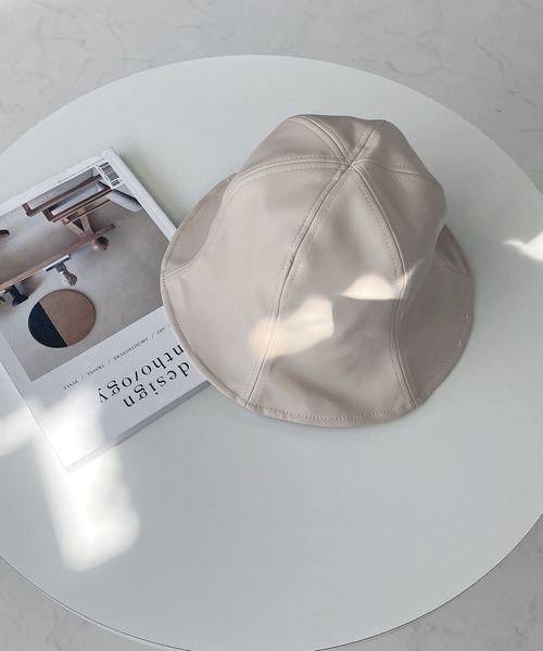 AS KNOW AS plus（アズノゥアズプラス）の「色々チューリップハット（ハット・レディース・ブラック/ホワイト系その他/ブラック系その他/アイボリー・FREE）」の5枚目の写真