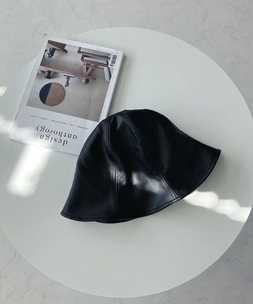 AS KNOW AS plus（アズノゥアズプラス）の「色々チューリップハット（ハット・レディース・ブラック/ホワイト系その他/ブラック系その他/アイボリー・FREE）」の7枚目の写真