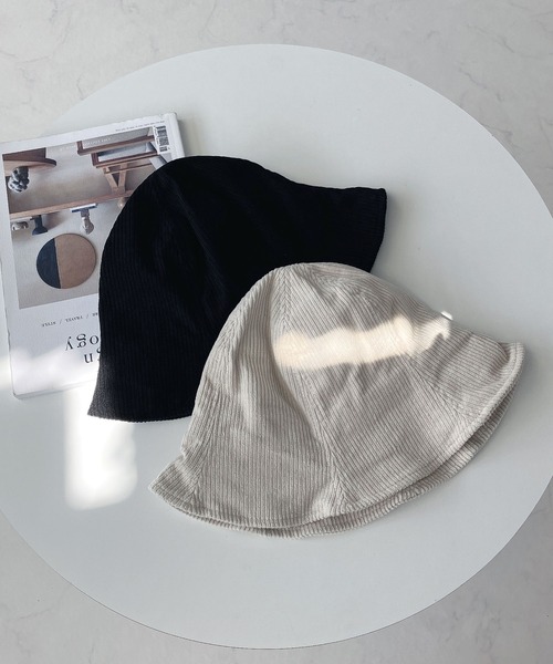 AS KNOW AS plus（アズノゥアズプラス）の「色々チューリップハット（ハット・レディース・ブラック/ホワイト系その他/ブラック系その他/アイボリー・FREE）」の8枚目の写真