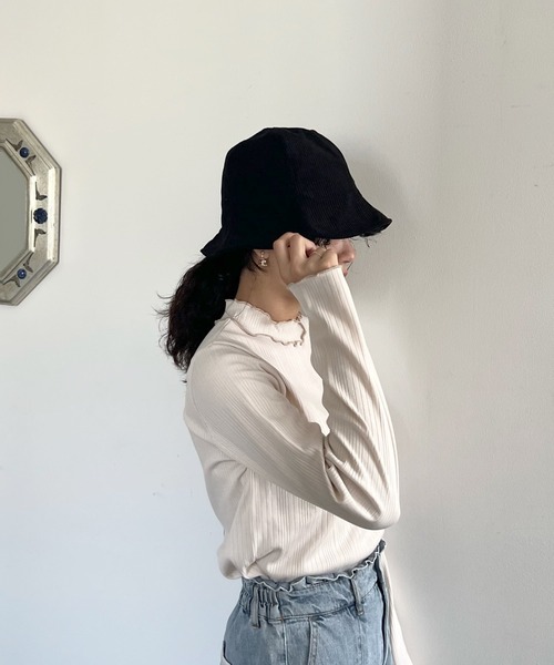 AS KNOW AS plus（アズノゥアズプラス）の「色々チューリップハット（ハット・レディース・ブラック/ホワイト系その他/ブラック系その他/アイボリー・FREE）」の12枚目の写真