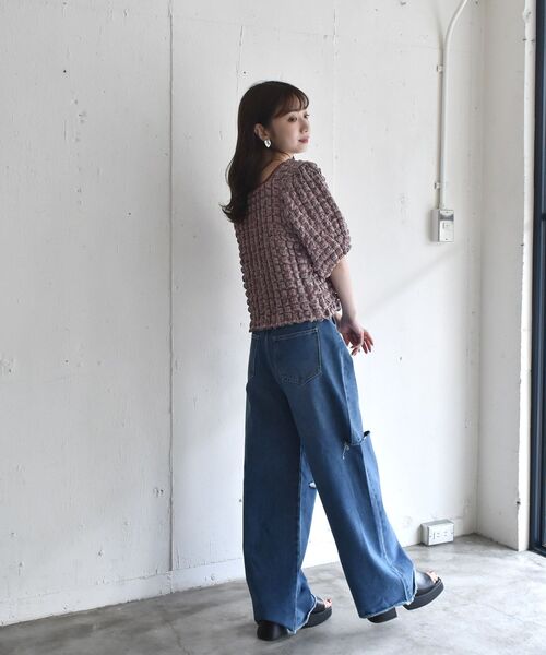 RETRO GIRL(レトロガール)の「柄ポコポコ2WAYトップス(Tシャツ/カットソー・レディース・レッド系その他/イエロー系その他/ブラック系その他・FREE)」の18枚目の写真