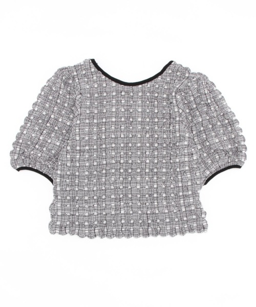 RETRO GIRL(レトロガール)の「柄ポコポコ2WAYトップス(Tシャツ/カットソー・レディース・レッド系その他/イエロー系その他/ブラック系その他・FREE)」の4枚目の写真