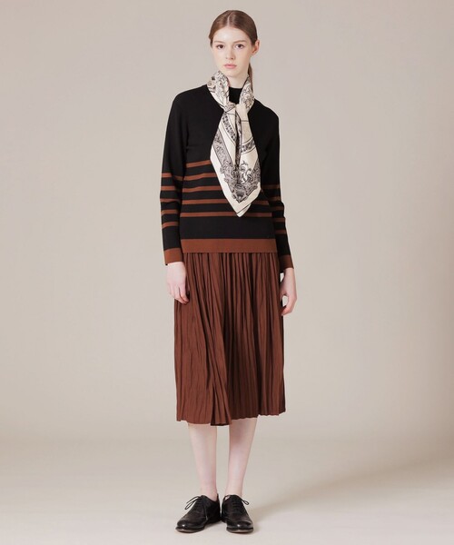 MACKINTOSH LONDON(マッキントッシュ ロンドン)の「Mモチーフスクエアスカーフ(ストール/ショール・レディース・ブラック・FREE)」の6枚目の写真