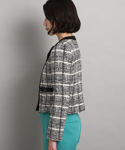 COUP DE CHANCE（クードシャンス）の「◆【セットアップ対応】ツイードノーカーラージャケット（スーツジャケット・レディース・ベージュ系その他7/ブラック系3・40/38/36/34）」の11枚目の写真