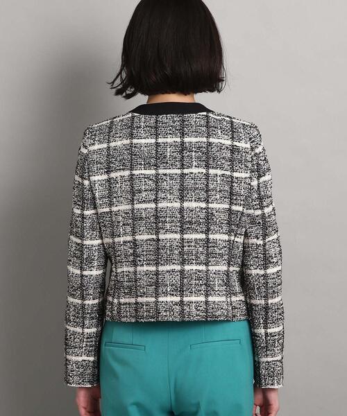 COUP DE CHANCE（クードシャンス）の「◆【セットアップ対応】ツイードノーカーラージャケット（スーツジャケット・レディース・ベージュ系その他7/ブラック系3・40/38/36/34）」の12枚目の写真