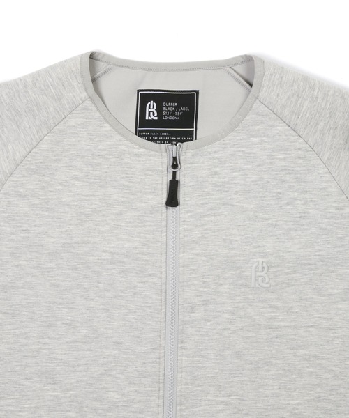 The DUFFER of ST.GEORGE(ザダファーオブセントジョージ)の「〔BLACK LABEL〕"SORONA" DK ZIP CREW:セットアップ ダンボールニット フルジップ クルートップス(カーディガン/ボレロ・メンズ・ブラック/グレー・SMALL/MEDIUM/LARGE/X-LARGE)」の13枚目の写真