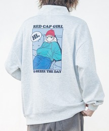 Red Cap Girl | 【a-r】〔Red Cap Girl/レッドキャップガール〕裏毛RCG フロントワッペン/刺繍 バックプリント ハーフZIPプルオーバー(スウェット)