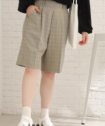 Cutie Blonde | 【セットアップ可能】チェックハーフパンツ(その他パンツ)