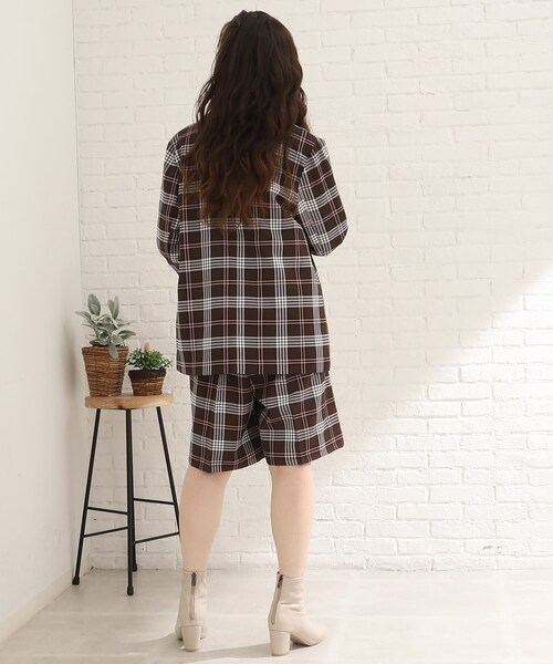 Cutie Blonde(キューティーブロンド)の「◆【セットアップ可能】チェックハーフパンツ(その他パンツ・レディース・ブラウン系2/ベージュ系1・02/03)」の14枚目の写真