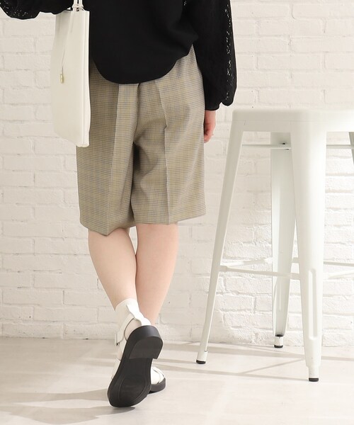 Cutie Blonde(キューティーブロンド)の「◆【セットアップ可能】チェックハーフパンツ(その他パンツ・レディース・ブラウン系2/ベージュ系1・02/03)」の5枚目の写真