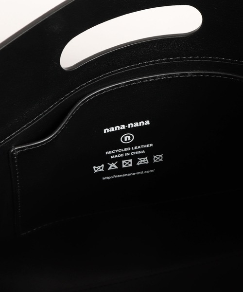 NaNa-NaNa(ナナナナ)の「nana-nana/ナナナナ A4 RECYCLED LEATHER ショルダーバック 2WAY(ショルダーバッグ・レディース・ブラック・ONE SIZE)」の12枚目の写真