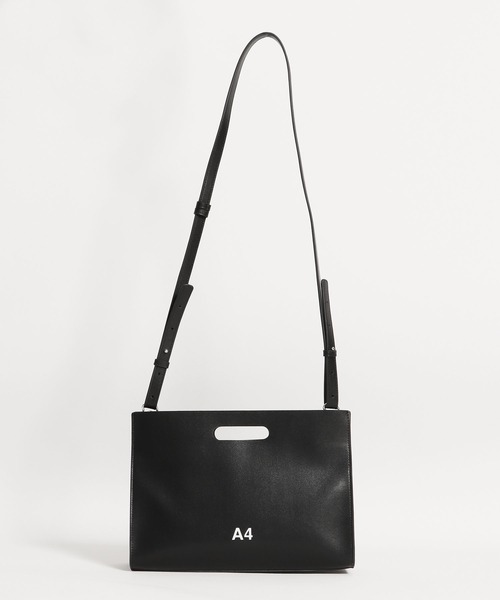 NaNa-NaNa(ナナナナ)の「nana-nana/ナナナナ A4 RECYCLED LEATHER ショルダーバック 2WAY(ショルダーバッグ・レディース・ブラック・ONE SIZE)」の19枚目の写真