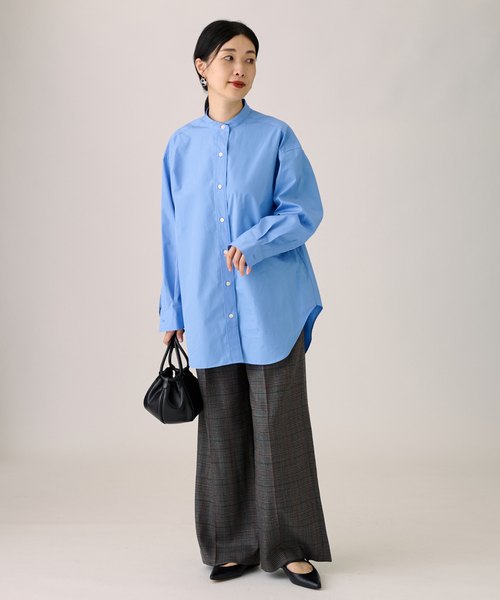 journal standard L'essage（ジャーナルスタンダードレサージュ）の「チェック ワイドパンツ（その他パンツ・レディース・グレー/ブラウン系その他/ブラウン・36/38）」の4枚目の写真