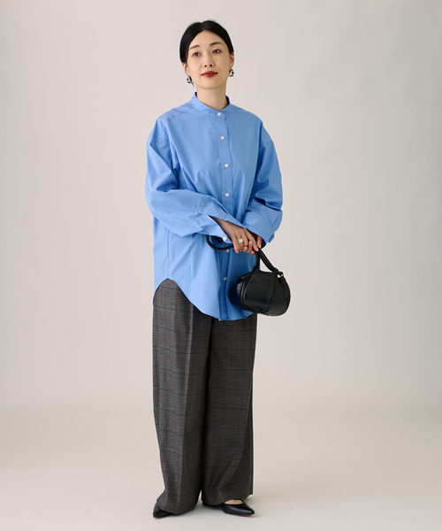 journal standard L'essage（ジャーナルスタンダードレサージュ）の「チェック ワイドパンツ（その他パンツ・レディース・グレー/ブラウン系その他/ブラウン・36/38）」の5枚目の写真