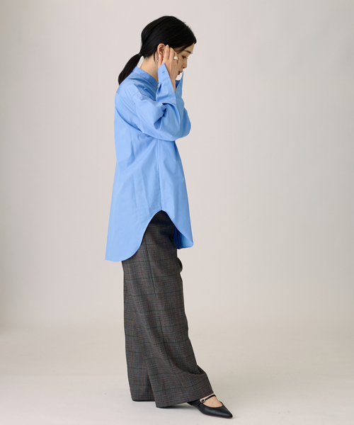 journal standard L'essage（ジャーナルスタンダードレサージュ）の「チェック ワイドパンツ（その他パンツ・レディース・グレー/ブラウン系その他/ブラウン・36/38）」の7枚目の写真