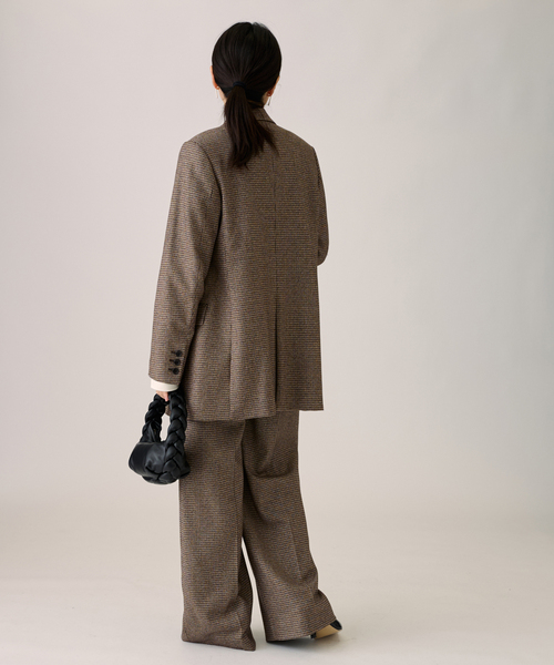 journal standard L'essage（ジャーナルスタンダードレサージュ）の「チェック ワイドパンツ（その他パンツ・レディース・グレー/ブラウン系その他/ブラウン・36/38）」の18枚目の写真