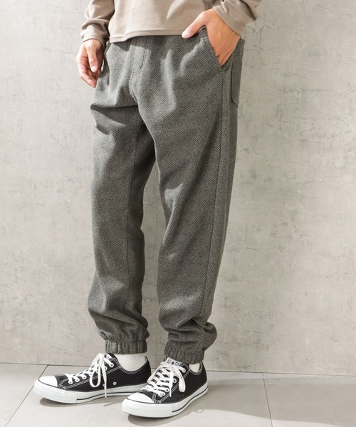 NAVY(ネイビー)の「RUN DENIM ウエストゴムワッフルジョガーパンツ(その他パンツ・メンズ・ブラック/チャコール・M/L)」の1枚目の写真