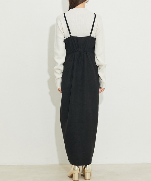 vis-`a-vis(ビサビ)の「【WEB限定】【SET】キャミワンピース&モックネックプルオーバーセット(ワンピース・レディース・ブラック/グリーン/ラベンダー・FREE)」の14枚目の写真