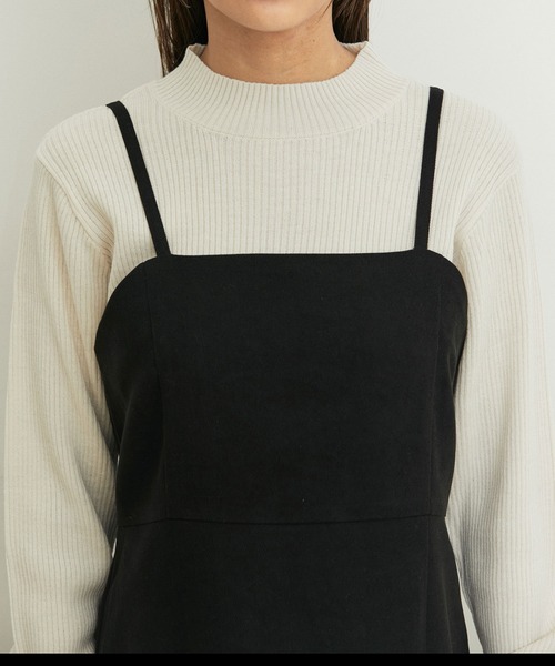 vis-`a-vis(ビサビ)の「【WEB限定】【SET】キャミワンピース&モックネックプルオーバーセット(ワンピース・レディース・ブラック/グリーン/ラベンダー・FREE)」の15枚目の写真