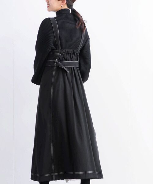 rps（アールピーエス）の「フェイクスウェードチュール切替ジャンドレ（ジャンパースカート・レディース・ブラック/ダークグリーン/ブラウン/ボルドー/ブラック系その他2・フリー）」の18枚目の写真