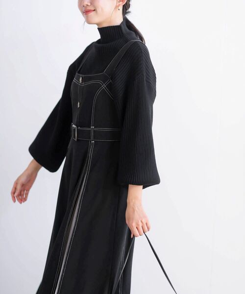 rps（アールピーエス）の「フェイクスウェードチュール切替ジャンドレ（ジャンパースカート・レディース・ブラック/ダークグリーン/ブラウン/ボルドー/ブラック系その他2・フリー）」の21枚目の写真