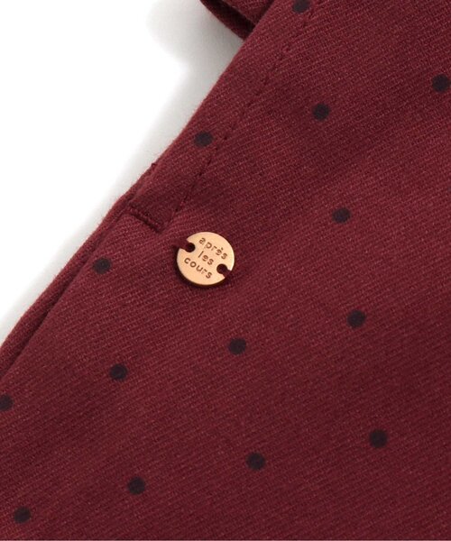 apres les cours(アプレレクール)の「WEB限定 後ろリボンサロペット(サロペット/オーバーオール・キッズ・ドット/ベージュ・80/90/100/110/120/130/140)」の5枚目の写真