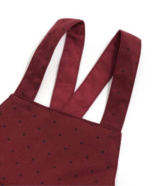 apres les cours(アプレレクール)の「WEB限定 後ろリボンサロペット(サロペット/オーバーオール・キッズ・ドット/ベージュ・80/90/100/110/120/130/140)」の9枚目の写真
