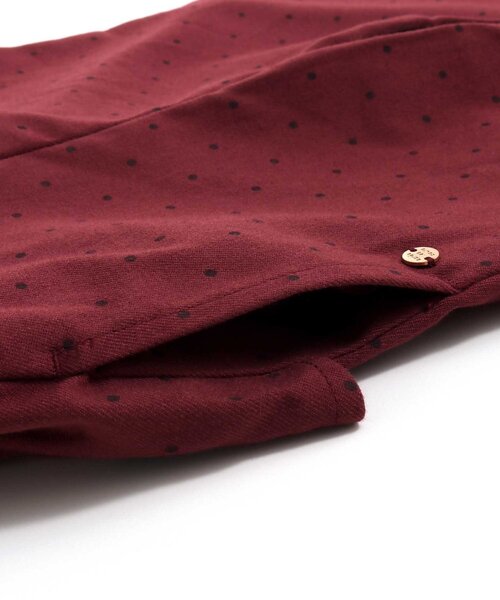 apres les cours(アプレレクール)の「WEB限定 後ろリボンサロペット(サロペット/オーバーオール・キッズ・ドット/ベージュ・80/90/100/110/120/130/140)」の10枚目の写真