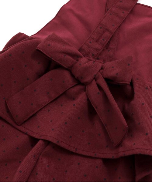 apres les cours(アプレレクール)の「WEB限定 後ろリボンサロペット(サロペット/オーバーオール・キッズ・ドット/ベージュ・80/90/100/110/120/130/140)」の11枚目の写真