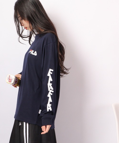 FILA(フィラ)の「FILA 切り替えロングスリーブTシャツ(Tシャツ/カットソー・メンズ・ネイビー/グリーン系その他/ホワイト/グリーン/レッド/ブラック・XL/M/L)」の19枚目の写真